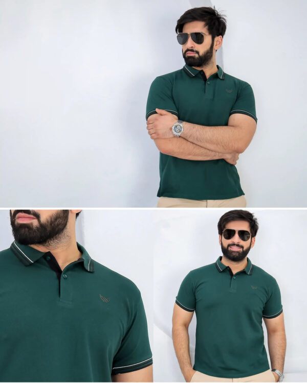 Shadow Green - Premium Cotton Polo - Image 4