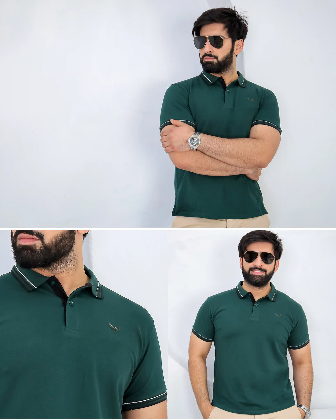 Shadow Green - Premium Cotton Polo - Image 4