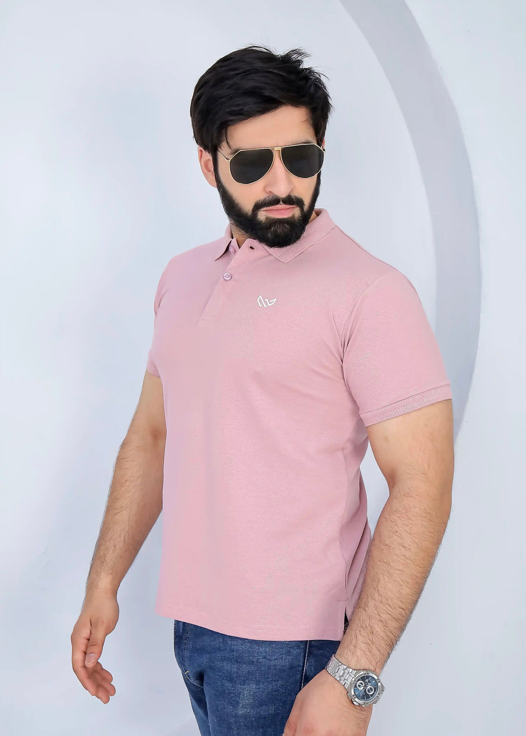 Suave Mauve Basics Polo