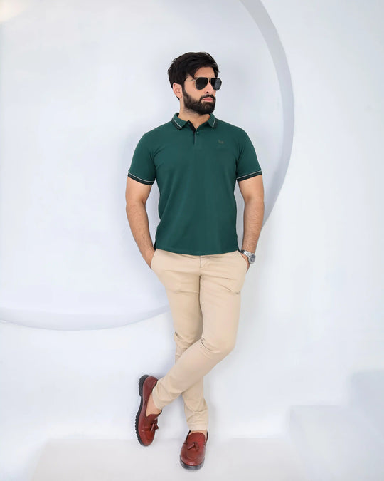 Shadow Green - Premium Cotton Polo - Image 3