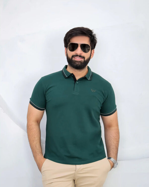 Shadow Green - Premium Cotton Polo - Image 2